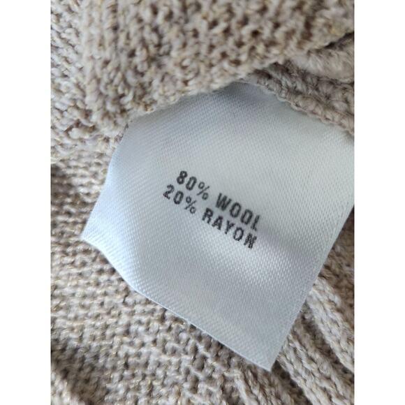 St. John Sport Beige Long Sleeve Zip Up Knit Sweater Cardigan Size P - Picture 7 of 9